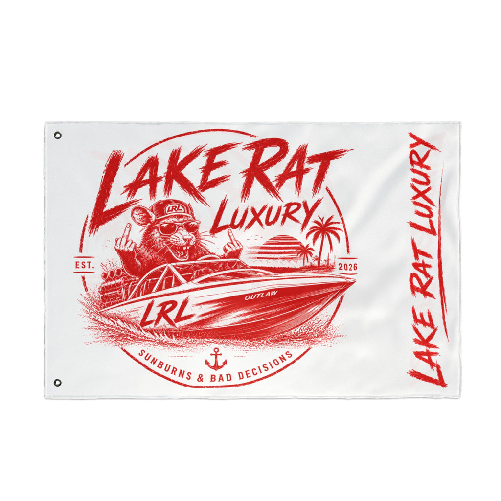 Lake Rat Luxury Double-Sided Boat Flag