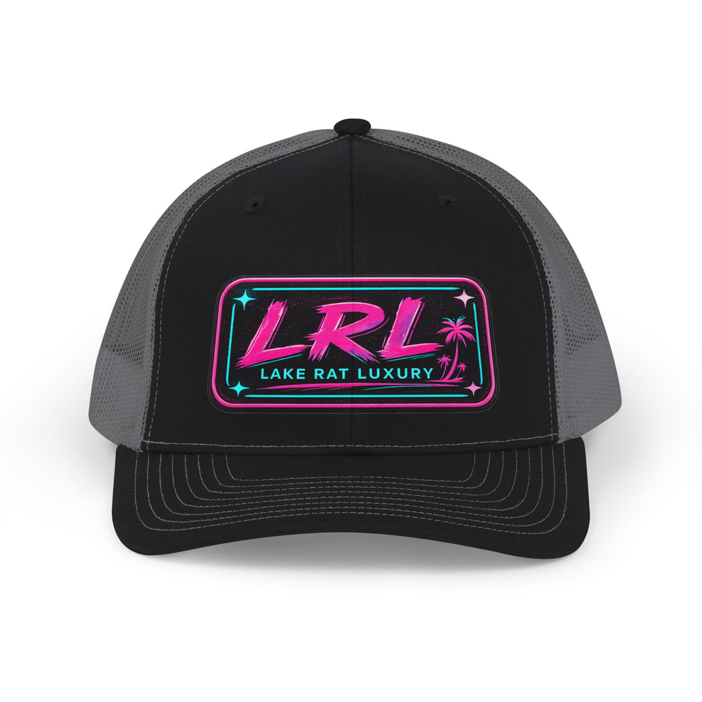 Lake Rat Luxury Boat Cap — LRL Retro Neon Patch Snapback