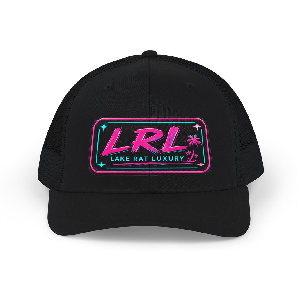 Lake Rat Luxury Boat Cap — LRL Retro Neon Patch Snapback