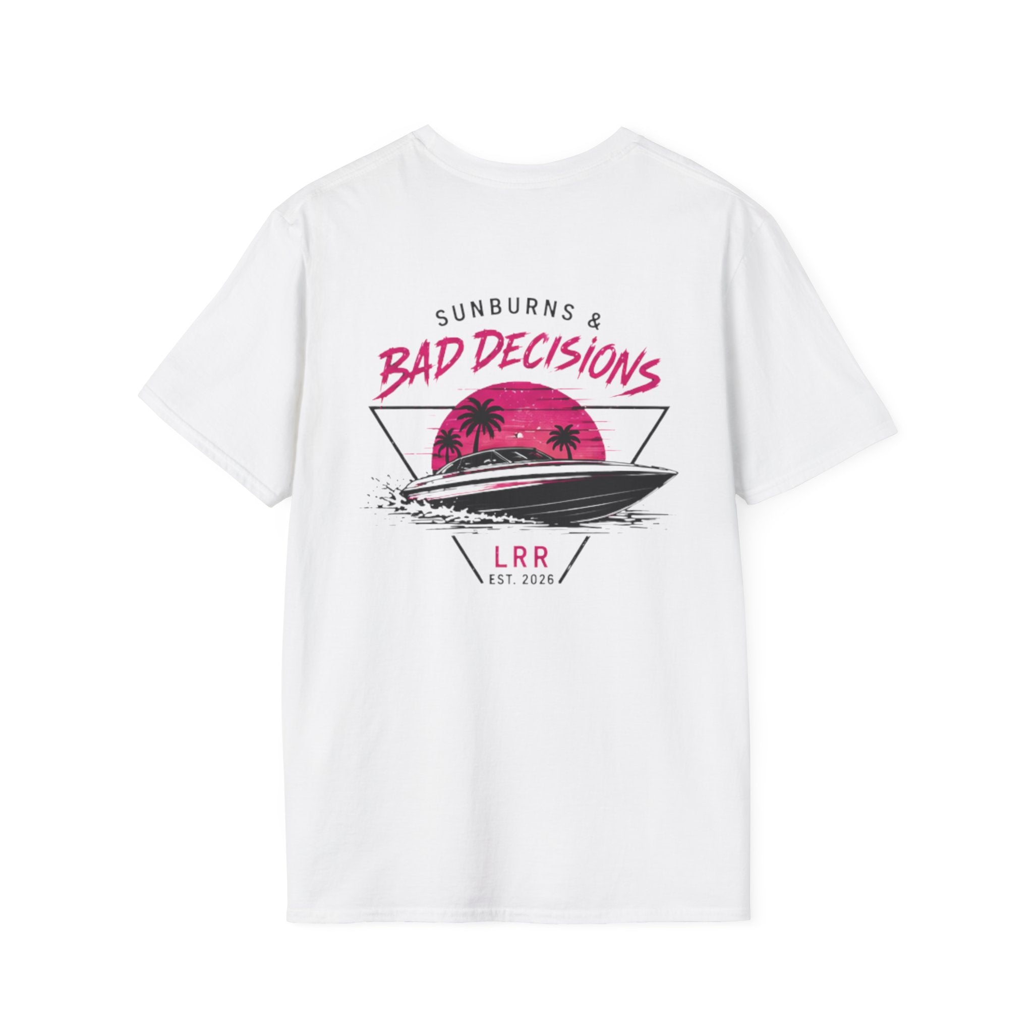 Lake Rat Luxury T‑Shirt — "Sunburns and Bad Decisions" Graphic Tee