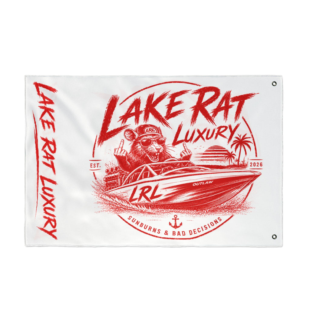 Lake Rat Luxury Double-Sided Boat Flag