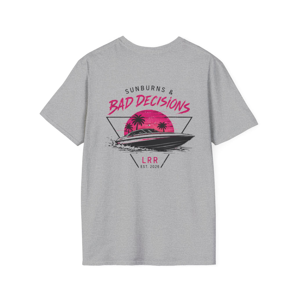 Lake Rat Luxury T‑Shirt — "Sunburns and Bad Decisions" Graphic Tee