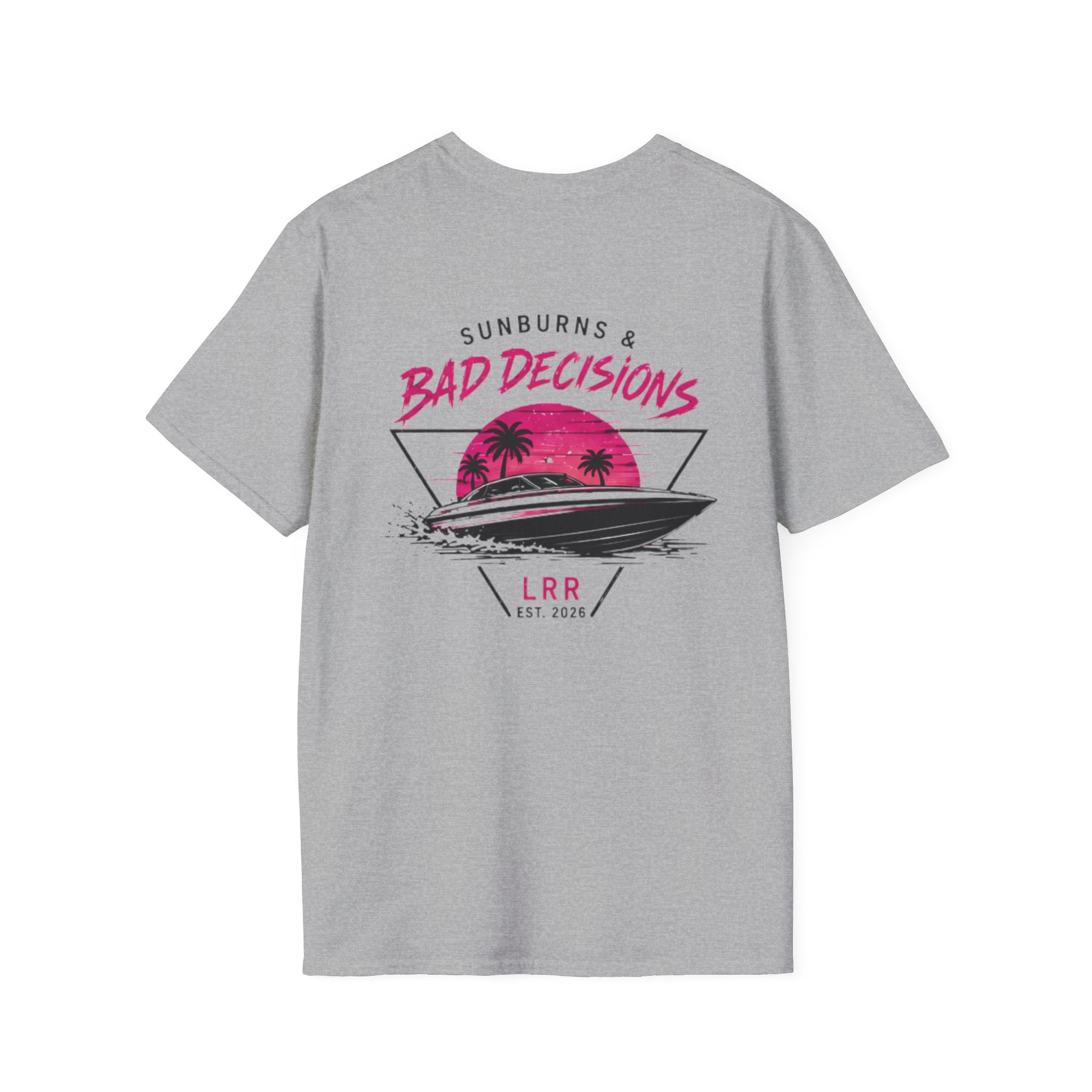 Lake Rat Luxury T‑Shirt — "Sunburns and Bad Decisions" Graphic Tee