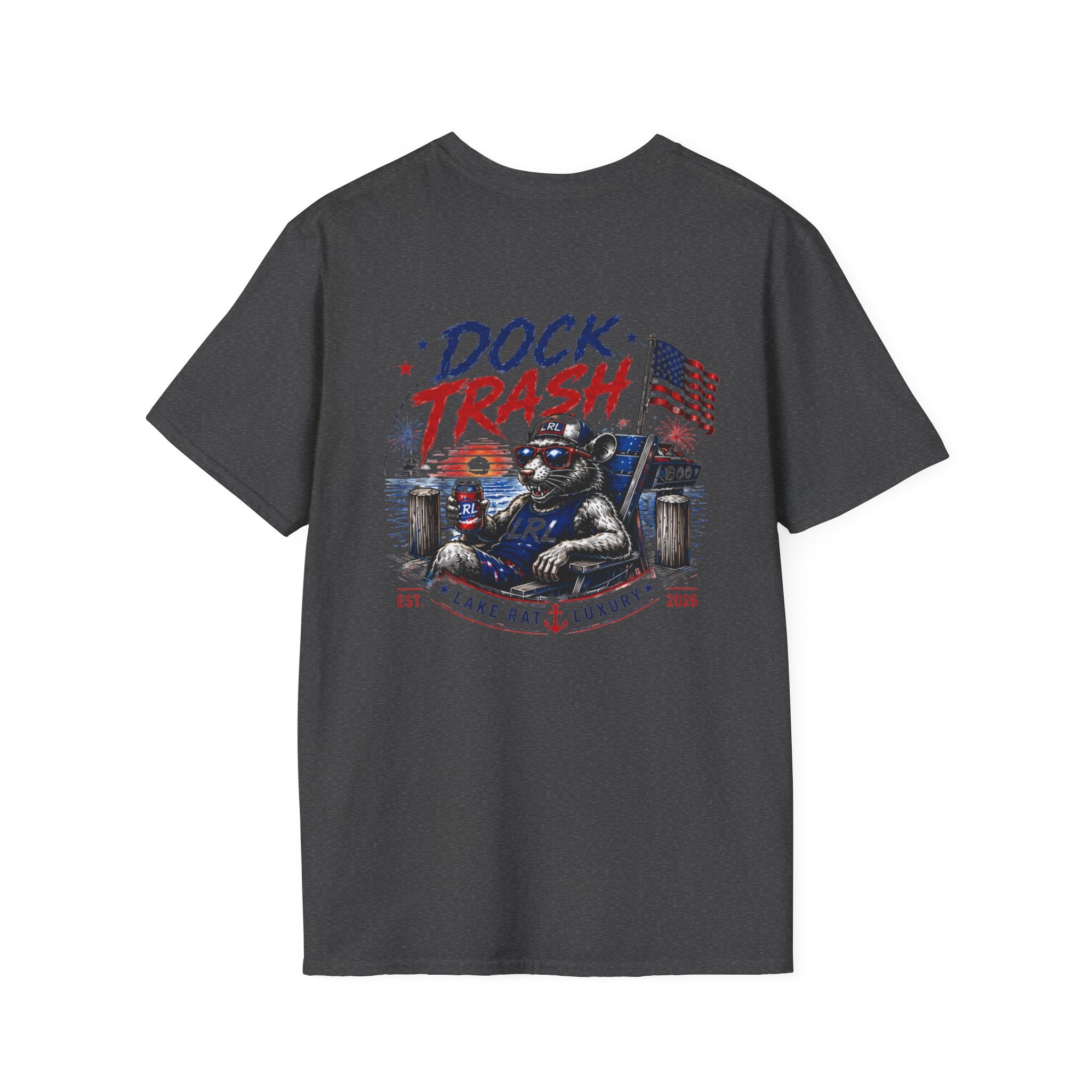 Lake Rat Luxury T-Shirt — Retro Nautical Lake Life Tee