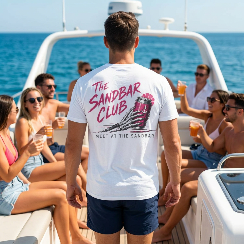 The Sandbar Club graphic T-Shirt | Lake Rat Luxury logo