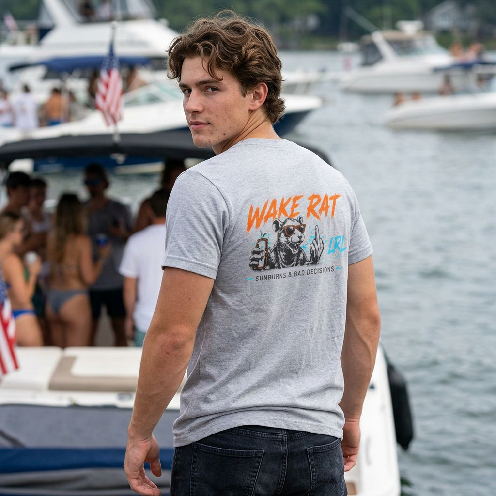 Wake Rat Lake Rat Luxury T-Shirt