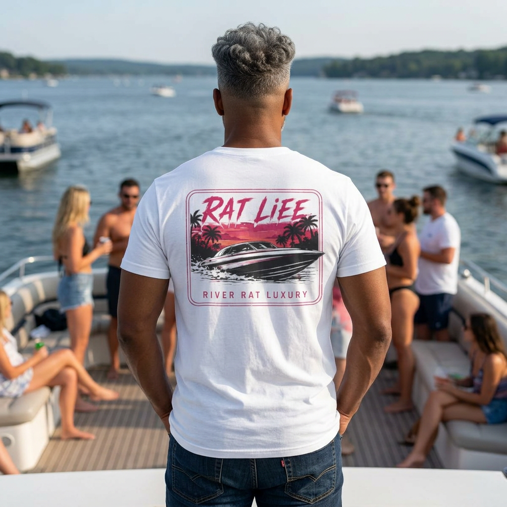 Lake Rat Luxury T-Shirt — Rat Life Boat Party Tee