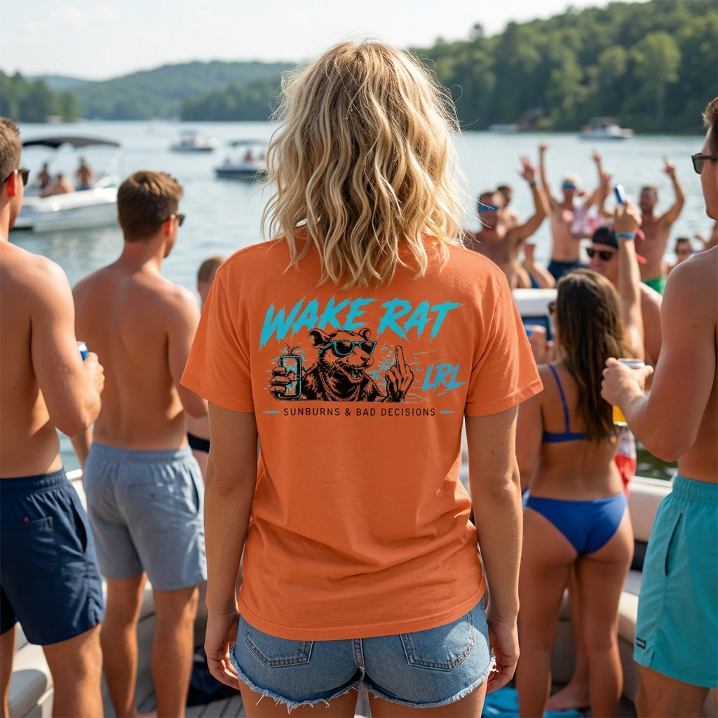 Wake Rat Lake Rat Vibrant Comfort T-Shirt