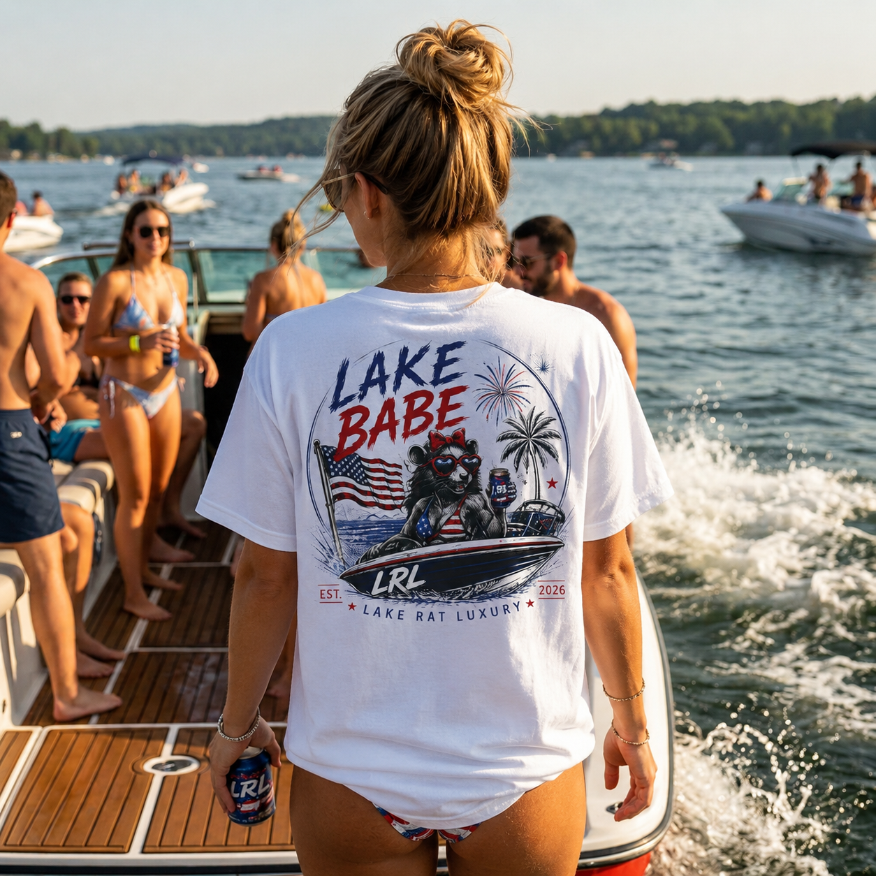 Lake Babe Fourth of July T-Shirt