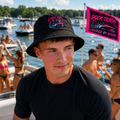 Lake Rat Luxury Bucket Hat — Retro Neon Pink & Aqua Boat Hat for Lake Days
