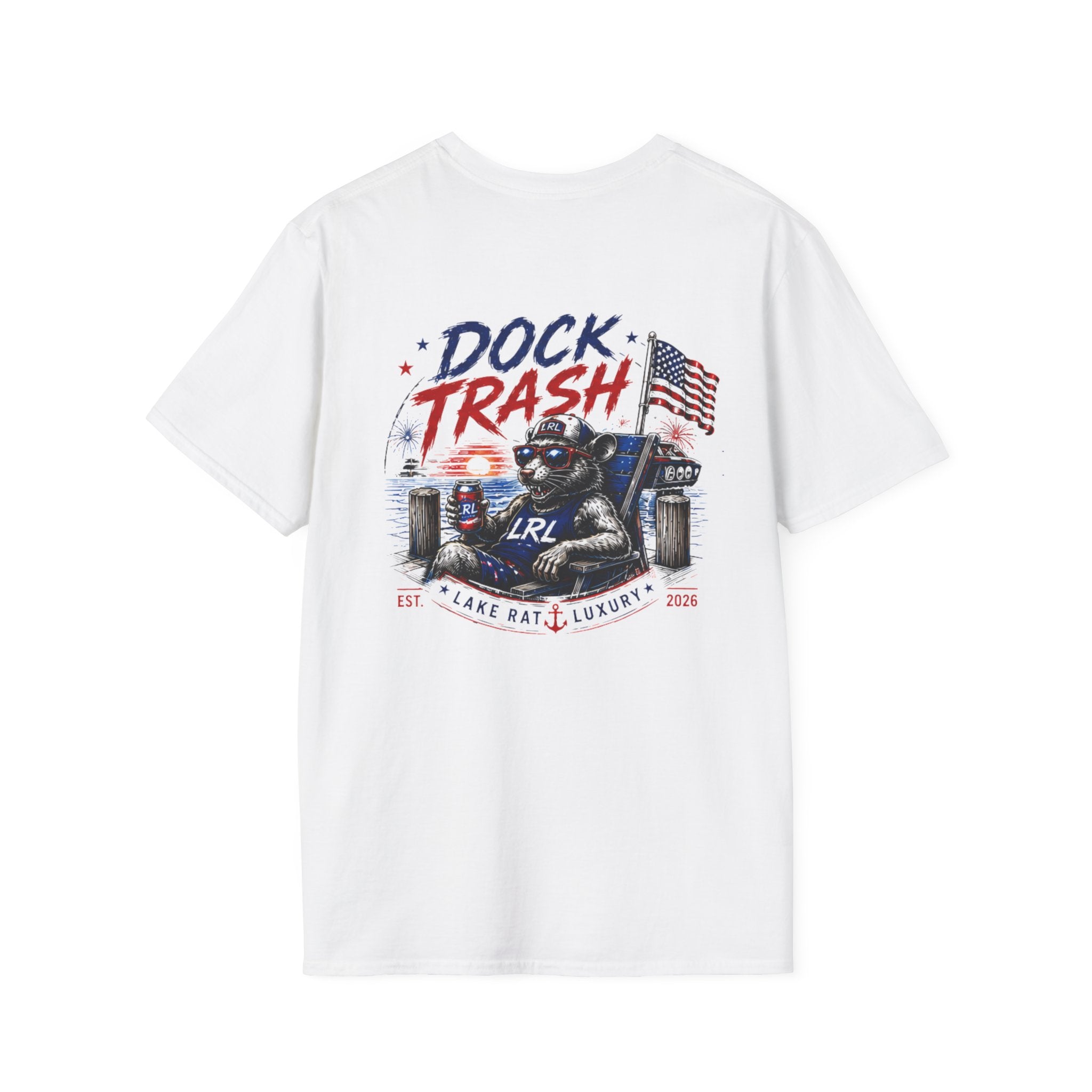Lake Rat Luxury T-Shirt — Retro Nautical Lake Life Tee