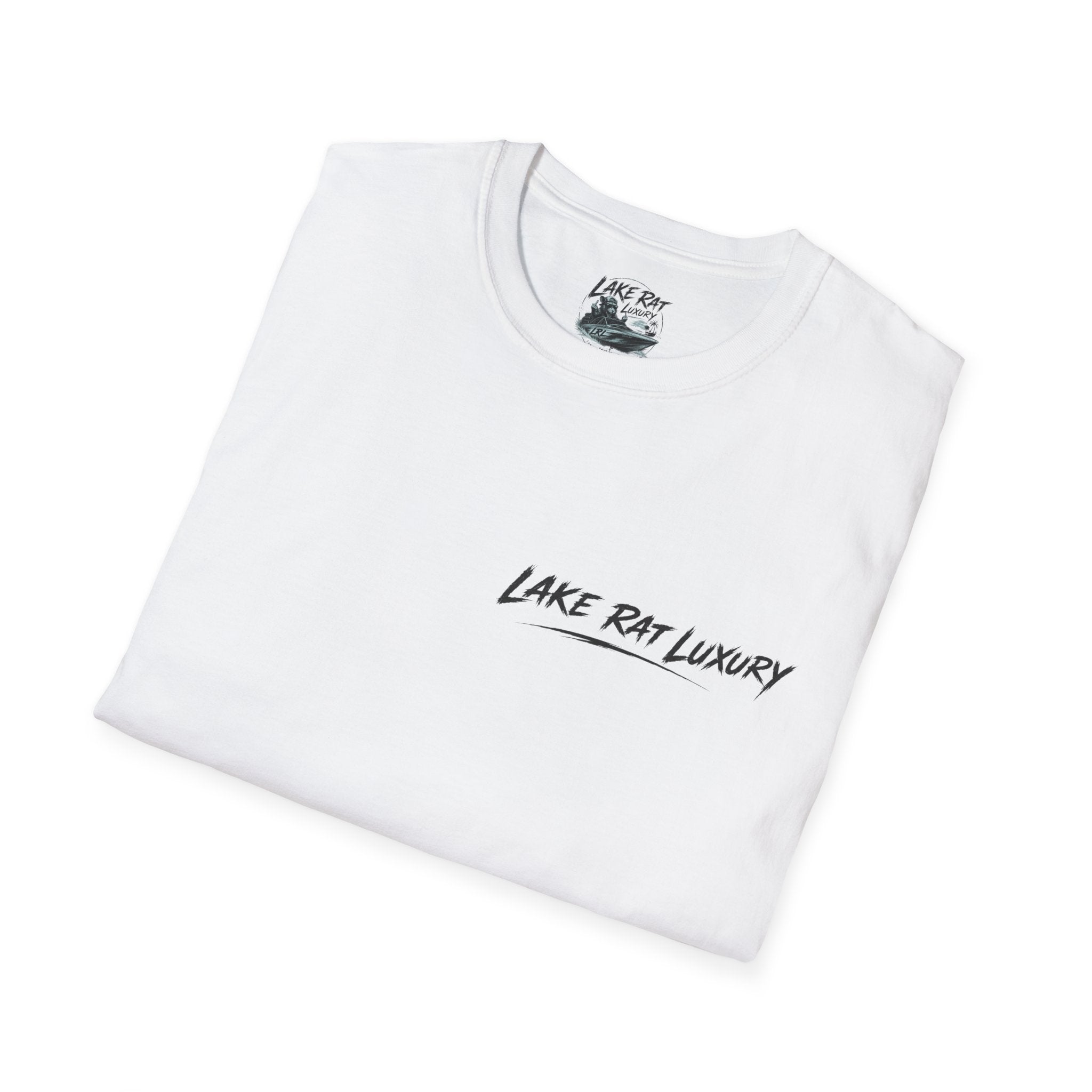 Dock Trash Lake Rat Luxury Tee — Neon Cigarette Boat & Sandbar Party Shirt