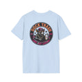 Orange n Blue Dock Trash Lake Rat Luxury Tee — Neon Cigarette Boat & Sandbar Party Shirt
