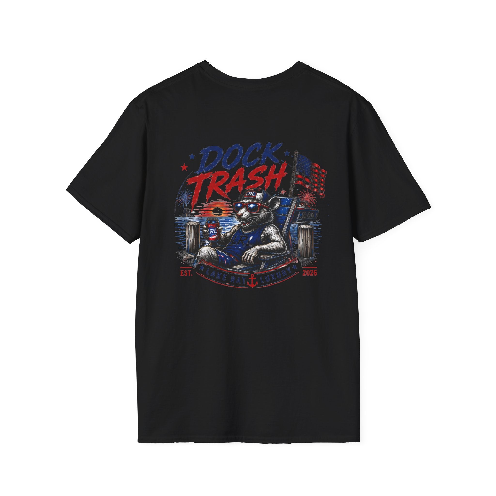 Lake Rat Luxury T-Shirt — Retro Nautical Lake Life Tee