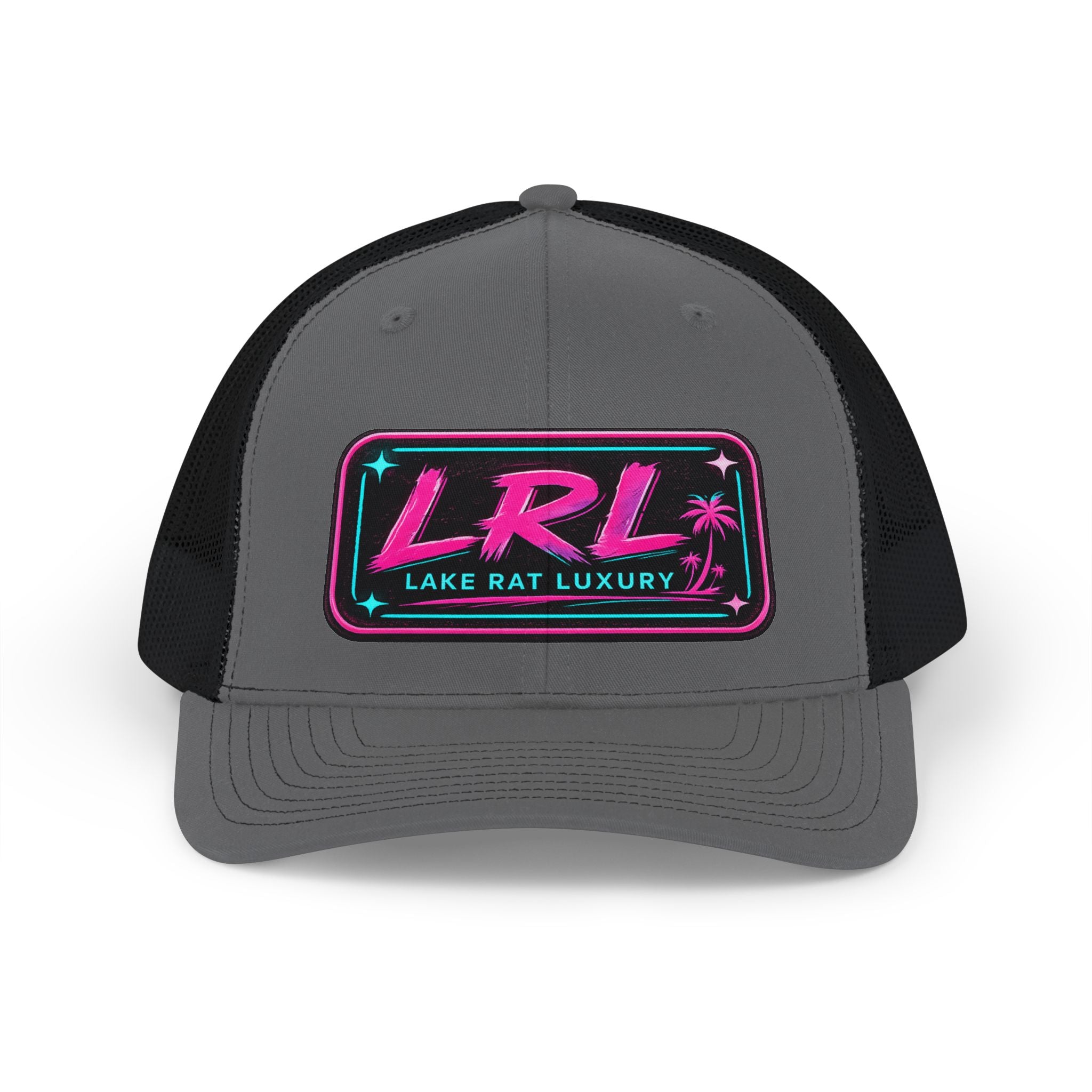 Lake Rat Luxury Boat Cap — LRL Retro Neon Patch Snapback