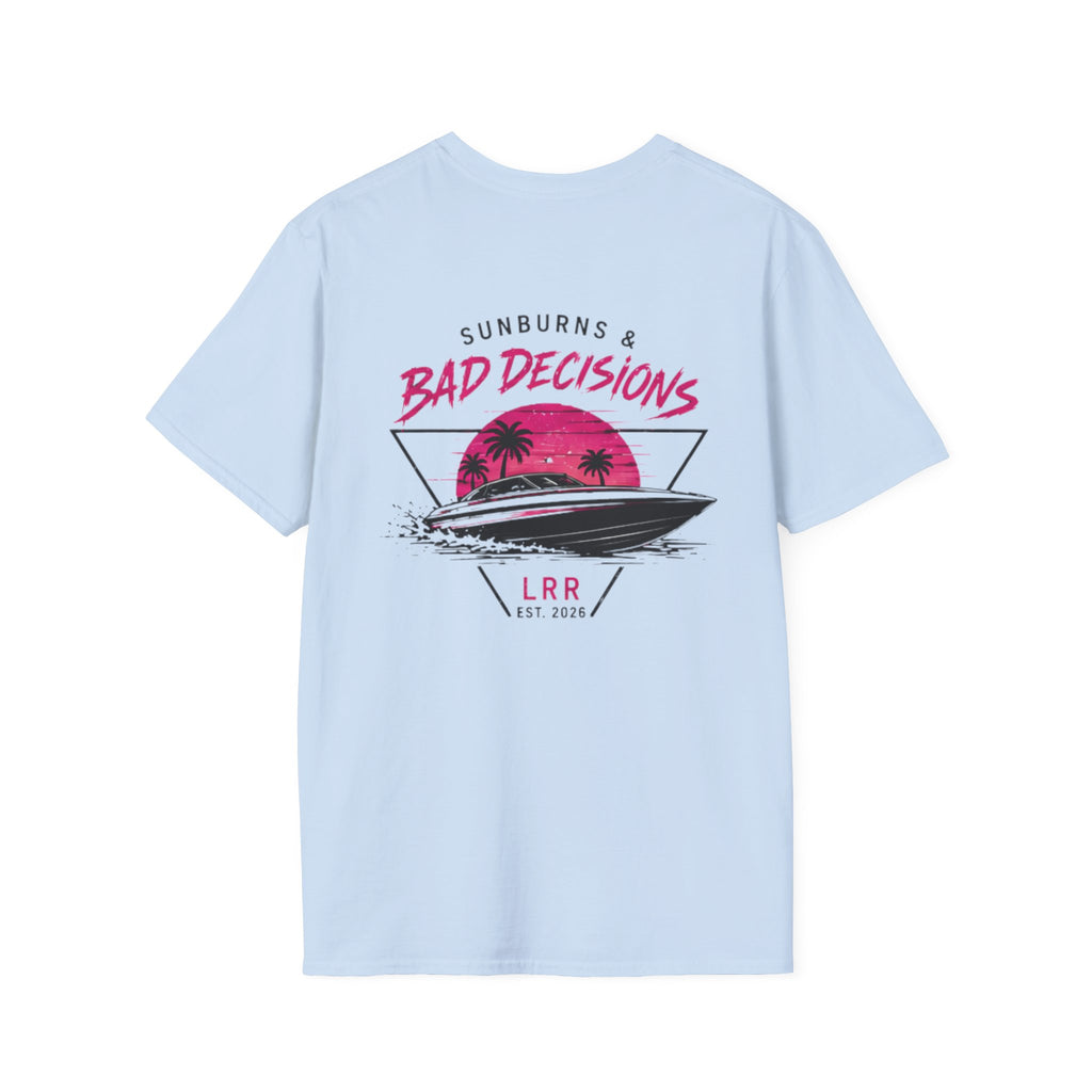 Lake Rat Luxury T‑Shirt — "Sunburns and Bad Decisions" Graphic Tee