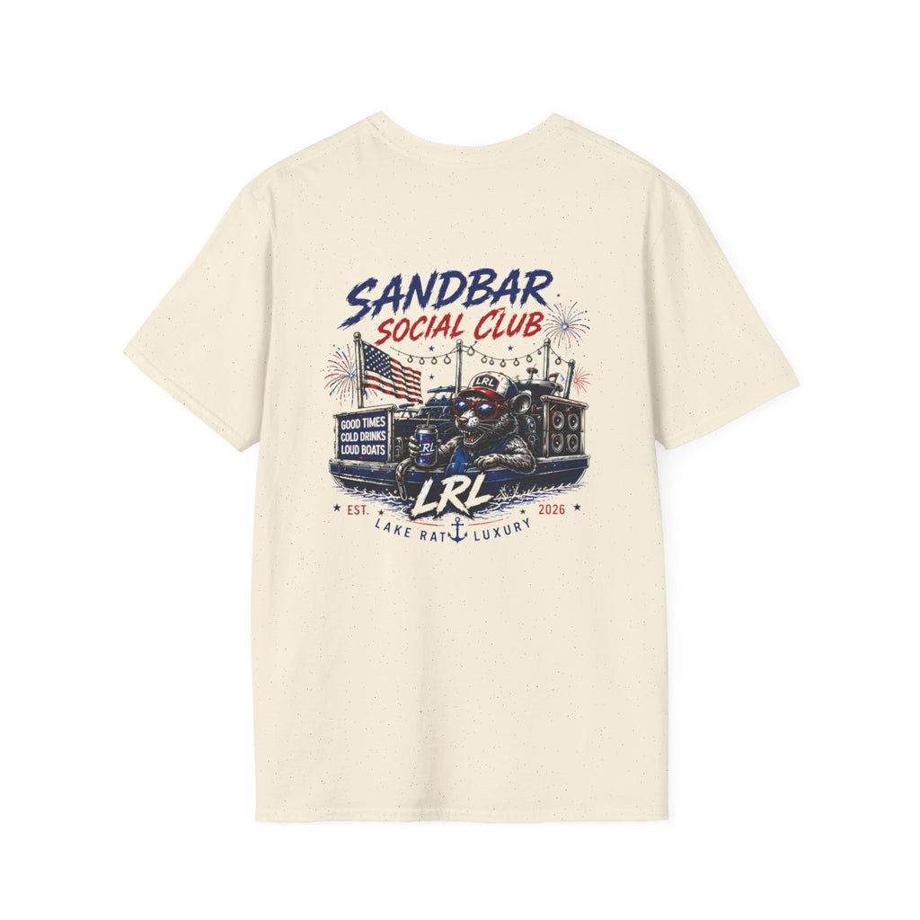 Sandbar Lake T-Shirt — American Sandbar & Fireworks July 4th Tee