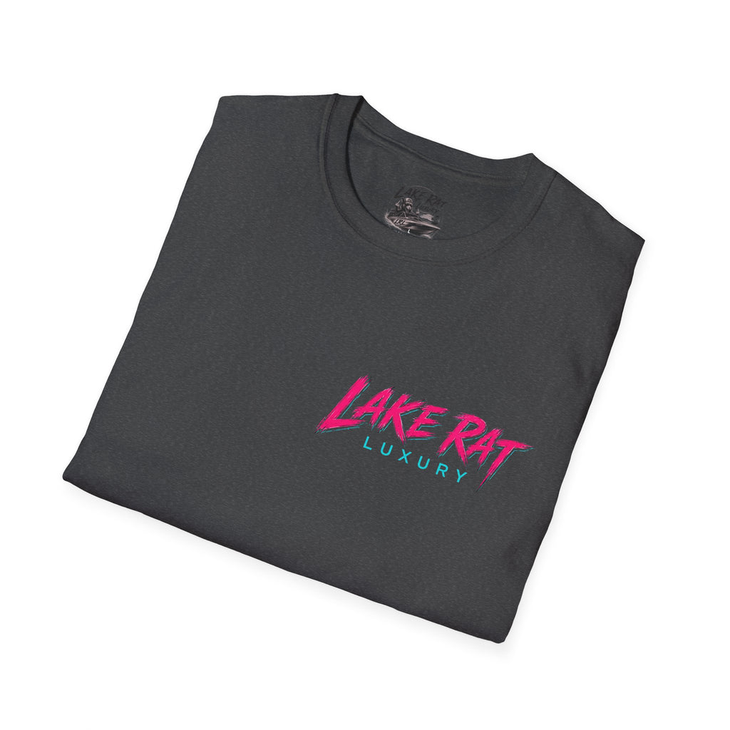 Captain of Bad Decisions Lake Rat T-Shirt — Funny Neon Boat Dad Tee