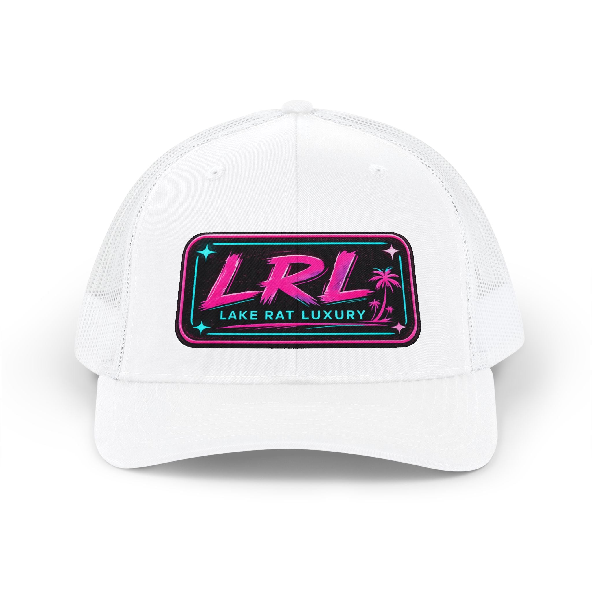 Lake Rat Luxury Boat Cap — LRL Retro Neon Patch Snapback